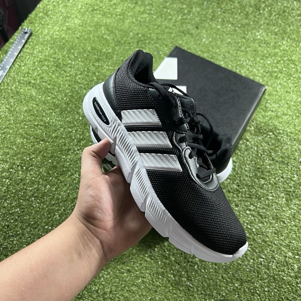 Adidas Cloudfoam Flex Women's Size 8 Black Running Shoes NIB